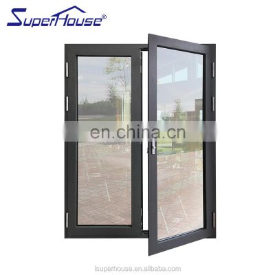 Superhouse Cheap French Doors AS2047 New Design Waterproof Aluminium Double Glazing French Double Entry Storm Doors