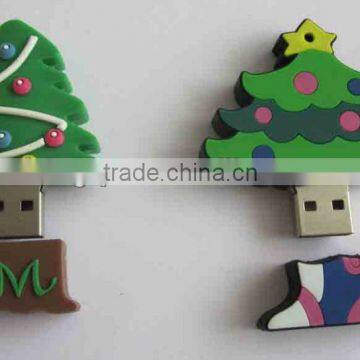 christmas tree PVC toshiba usb drive chip reader