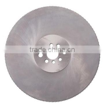 HSS circular saw blade for cutting non-ferrous metal, stainless steel rod.