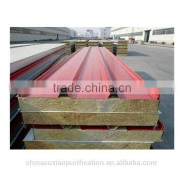 Polyurethane Sound insulation sandwich color steel plate for roof