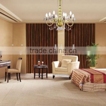 leather hotel bedroom set with luggage rack /Resort hotel bedroom furniture HR22