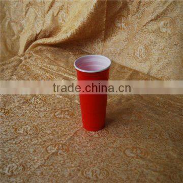 red PS plastic disposable cups , beer pong cup