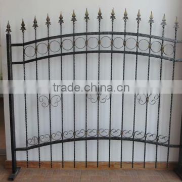 2015 Top-selling modern artistic ornamental iron fence