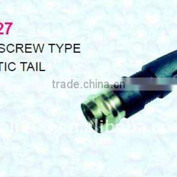 Angle Screw Type F Connector with Plastic Tail