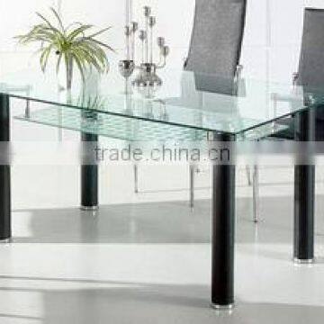 Tempered clear glass dining table with AS/NZS2208:1996, BS6206, EN12150 Certificate