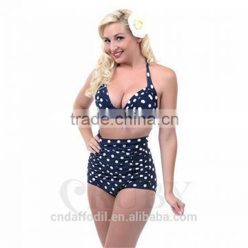 2016 Push up High Waist fat black sex women in bikini Bathing Suit Bikini Plus size beachwear dresses