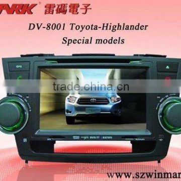 DV-8001 8" In Dash Car DVD Player With GPS For Toyota-Highlander Special Model Bluetooth Car MP3 Player/Car Audio Device DV8001