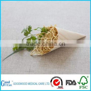 2015 new disposable wooden cone/wooden boat