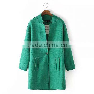 cheap china wholesale clothing contemporary stand collar pure color coat