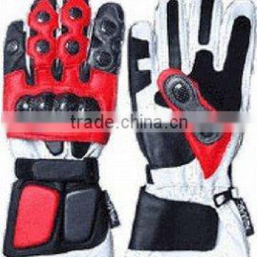 DL-1496 Leather Motorbike Racing Gloves