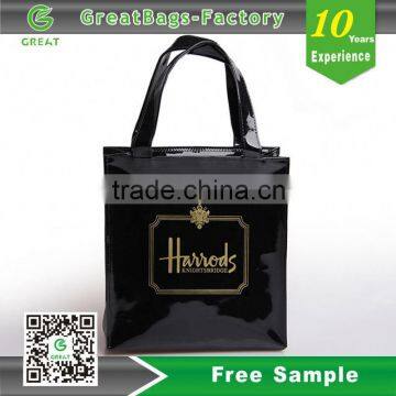 2015 Customized Fashion Waterproof Shiny PVC Shopping Bag