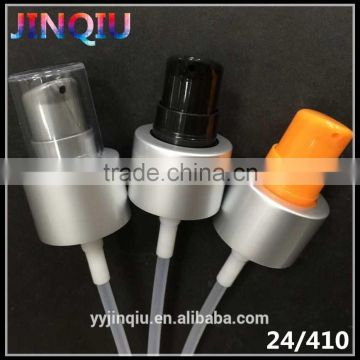 Aluminum Lotion Pump 24/410 Metal Pump Screw Cream Pump For Cosmetic Packaging