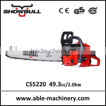 powerful petrol chainsaw with oregon chain for cutting wooden