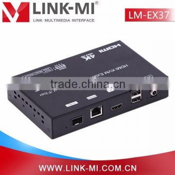 LINK-MI LM-EX37 120M 4K HDMI+USB KVM Extender over IP/Fiber 60KM(Single Model)