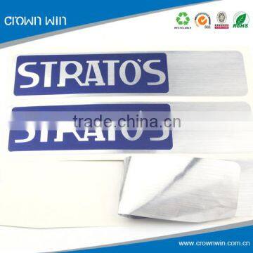 Self Adhensive Embossed Metal Sticker