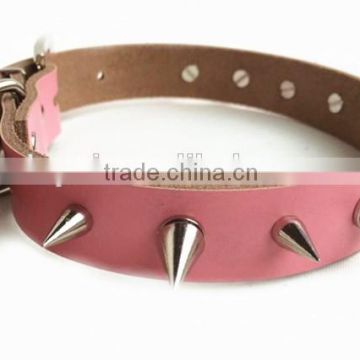 new fashion cow leather dog chains dog collars chains