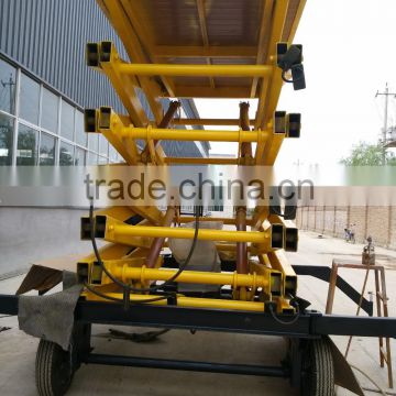 Hydraulic mobile liftig table high rise work platform