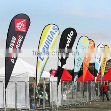 Best seller single or double side tear drop banners with factory price