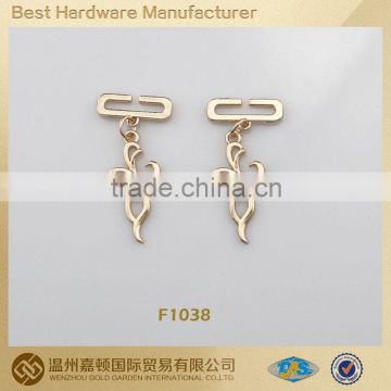F1038 fashion peafowl design clothing accessory metal hang tag
