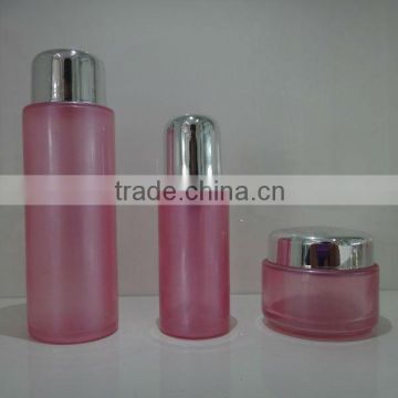 rose cosmetic glass jar