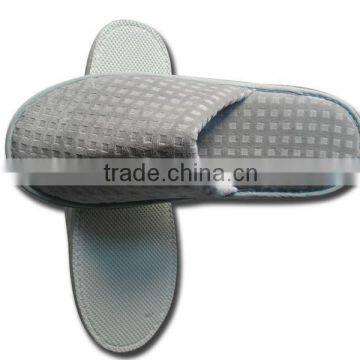 Luxury velour closed toe hotel slipper