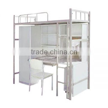 home furniture metal bunk beds with desk / high quality metal bed frame from China