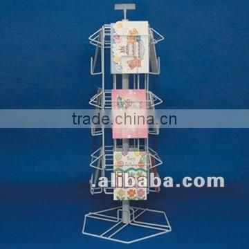 3 Tier Table Card Spinner Display Stand with Sign Holder Wonderful