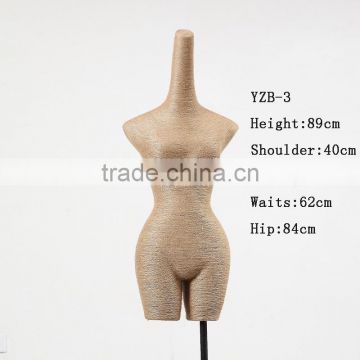 Special Fiberglass covered with Rope half body torso female mannequin