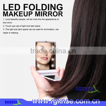 Led makeup mirror, Make up mirror with light, pocket mirror with led light