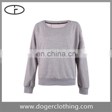 Factory directly selling grey color O-Neck t shirt women 2016
