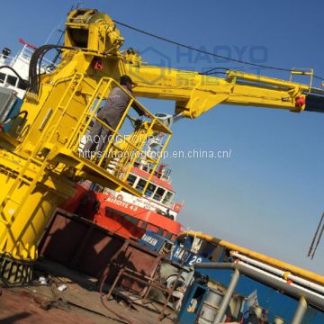 Telescopic boom marine cranes in low peice for sale