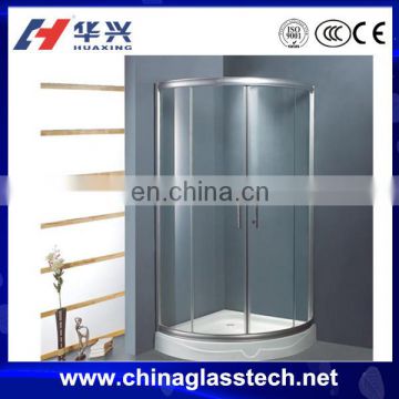 factory sales customized size tempered glass bathroom sliding folding doors plastic