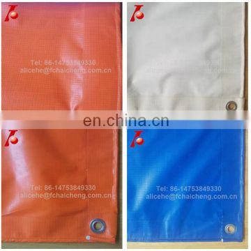 PVC Coated Polyester Fabric Plastic Sheet Tarpaulin For Waterproof Tent Cover