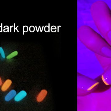 Night spirit dip powder organic color powder acrylic for nails glow in dark dipping powder