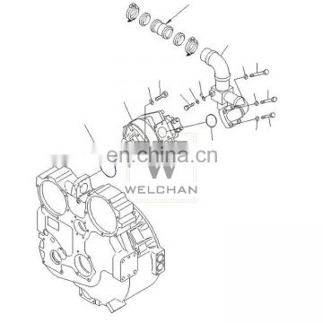 Transmission Gear Pump 705-14-41010 Loader Hydraulic Gear Pump WA470-1 Pilot Main Single Pump
