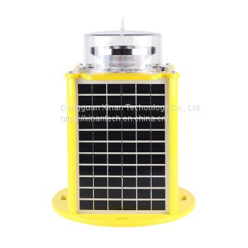 Glass lampshade Visual Distance 40km Type A Solar Hight Intensity solar  Aviation obstruction light