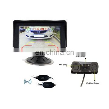 4.3 inch car rearview monitor car camera with parking sensor