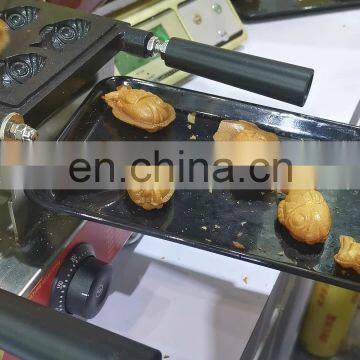 snack machines electric mini fish waffle maker pastry machine fish waffle making machine