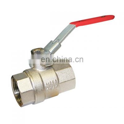 Brass Ball Valve with Brass Ball Forged Nickel-Plated Hydraulic Material PTFE Ball Structure with PPR Tube