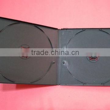 shantou factory black double 7mm short dvd plastic box
