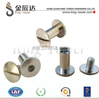 stainless steel/nickel/ brass/ gold/silver chicago screw/post book picture binding screw