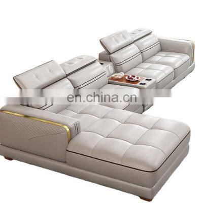 Popular Modern White Leather Sofa Set Furniture Chesterfield 321 Sofa leather Living Room Sofas