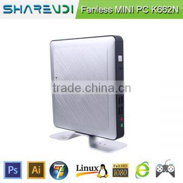 Hot offer mini pc x86 Fanless with Shell Silver aluminum alloy shell from china tablet pc manufacturer