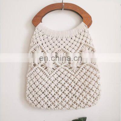 Luxury Macrame tote bag, Handwoven Market Handbag with handmade, Multi Colors Vietnam Supplier