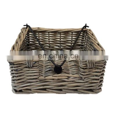 Antique Wash Napkin Holder Basket High Quality Tableware Rattan napkin basket wovenmade in Vietnam