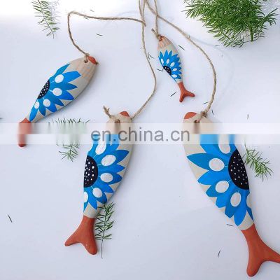 Wholesale in Bulk Unpaint Wooden Fish To Paint DIY Kid's Education Painting Or Wall From VietNam Customized Designer Decorative