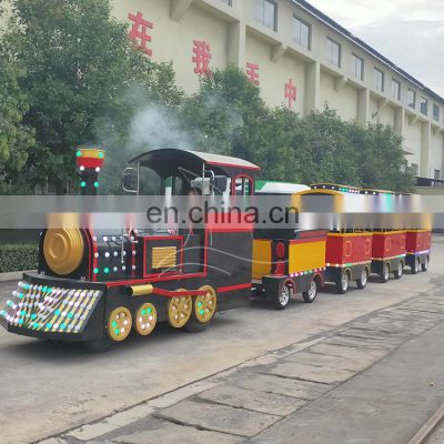 Trackless train amusement park equipment road train rides for kids