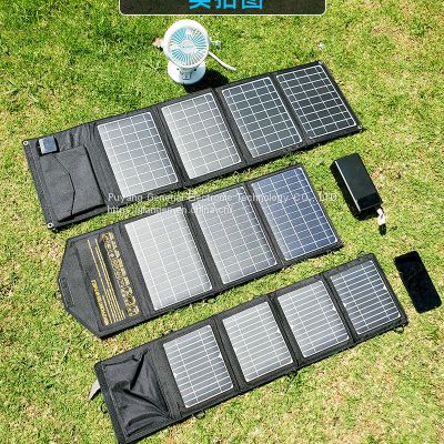 30W-100W Portable Foldable Solar-Charger Panel with Fast-Charging& High-Conversion Efficiency