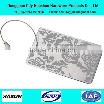 Factory direct sale promotion custom logo metal luggage tag