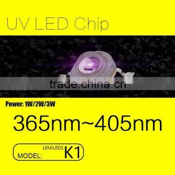 2016 LUMILEDS K1 LED UV Beads 395nm-405nm LED Light Source with 3W for Coating and Adhestive FACTORY price